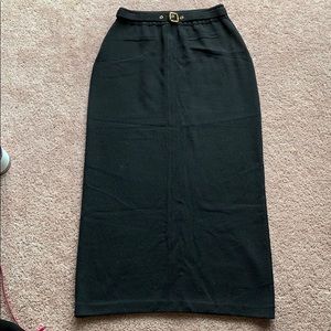 St. John long black skirt
